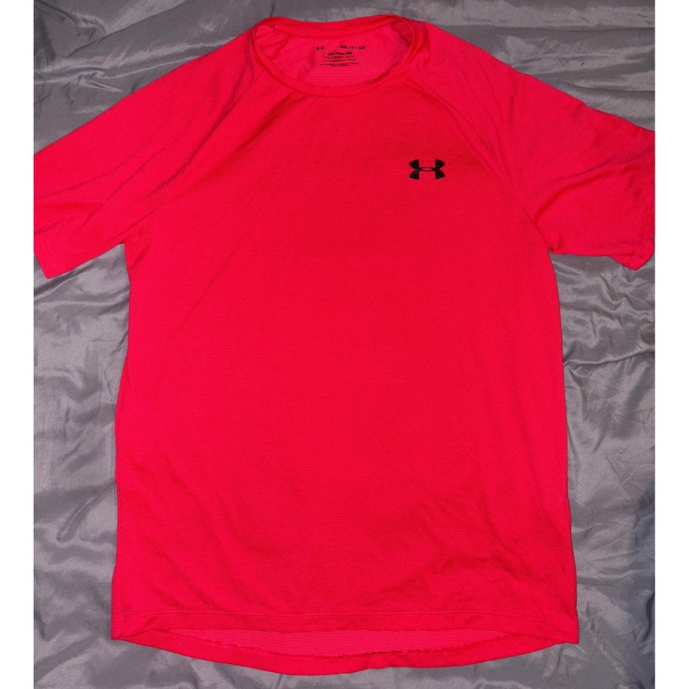 Under Armour Men's Red Tech Tee Active Shirt, Size Small